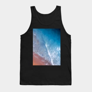 Blue gradient ocean oil painting Tank Top